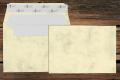 [16409306] Briefhüllen mit Seidenfutter B6 125x176 mm Haftklebend Chamois Marmora 100 g/qm